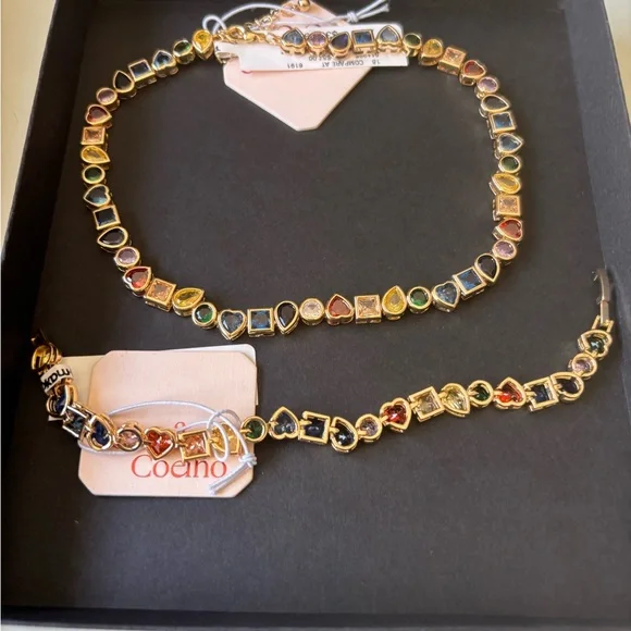 Camila Coelho Gold-Tone Multicolor Necklace Set - Picture 1 of 6